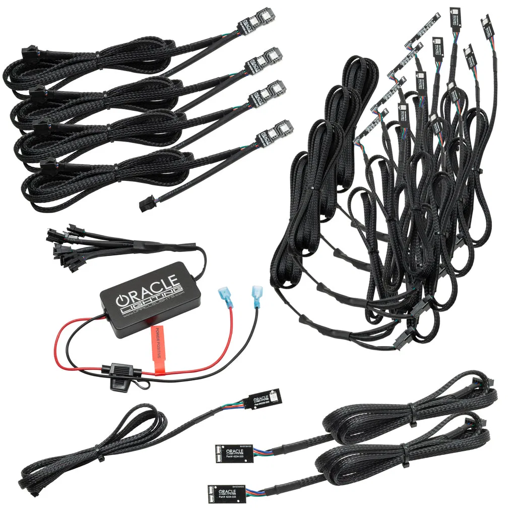 4235-333 – ORACLE LIGHT Interior Light - LED, Kit Includes 3 In-Dash ColorSHIFT® RGB Circuit Boards/ 2 Front Footwell...